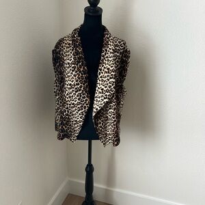 Avenue Animal leopard Print Cardigan size 2X